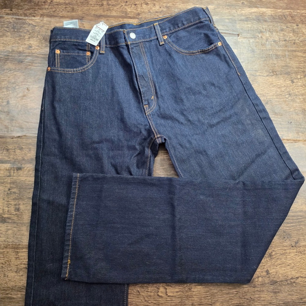 LEVI'S 517 Bootcut Jeans Mens 36x34 Dark Indigo Rigid Denim 005170216 new